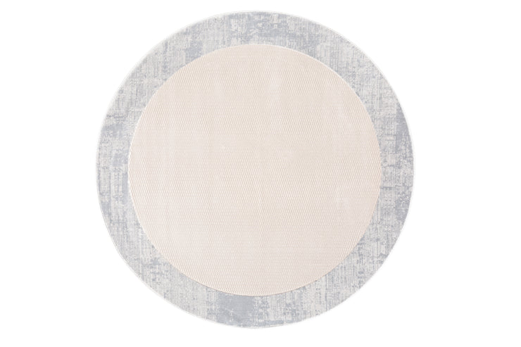 Pyre Gray Round Rug