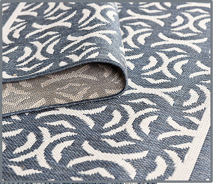Patio Blue Outdoor Area Rug